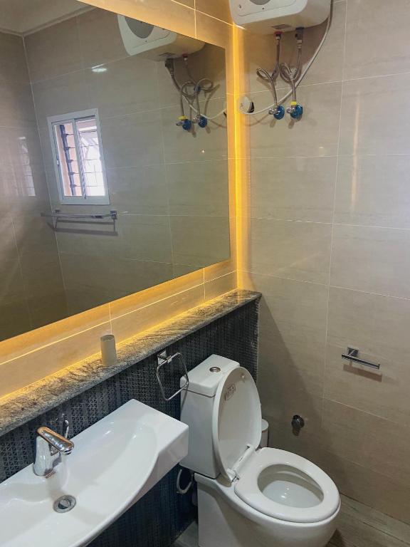 Koupelna v ubytování Abuja Horizons Suite
