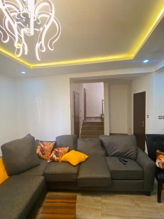 Posezení v ubytování Abuja Horizons Suite