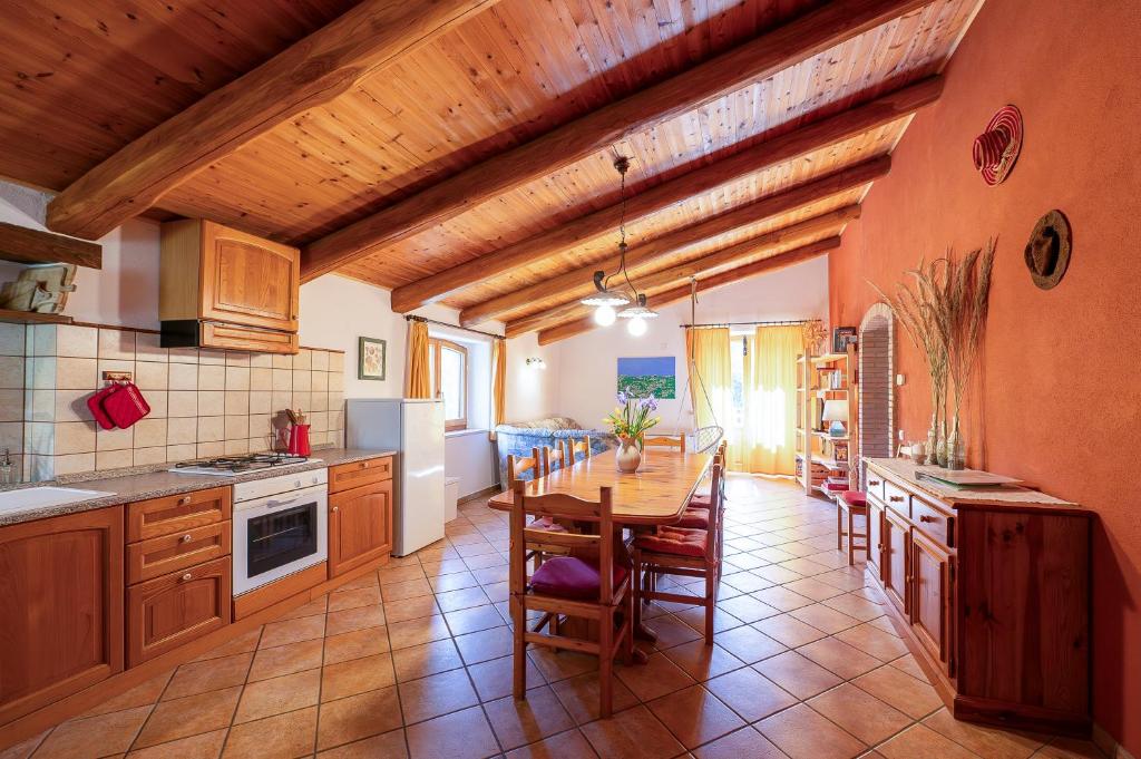 Kuchnia lub aneks kuchenny w obiekcie Agriturismo Fattoria Walden