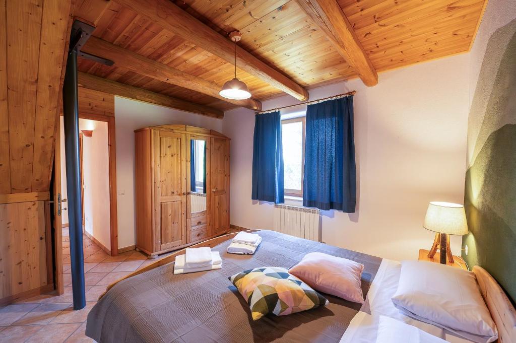 Łóżko lub łóżka w pokoju w obiekcie Agriturismo Fattoria Walden