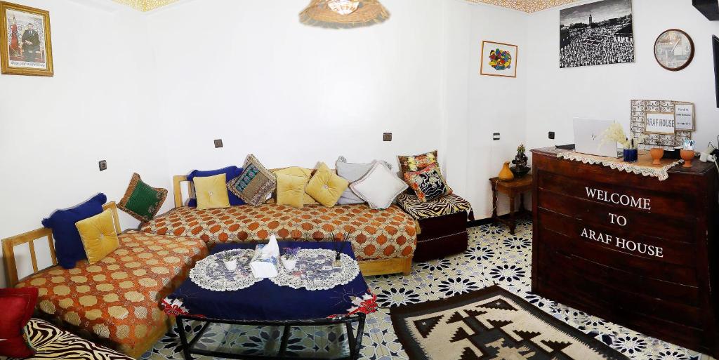 Posezení v ubytování Araf House