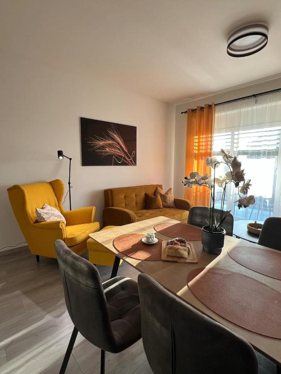 Posezení v ubytování Harmonia Riva Apartmán B11