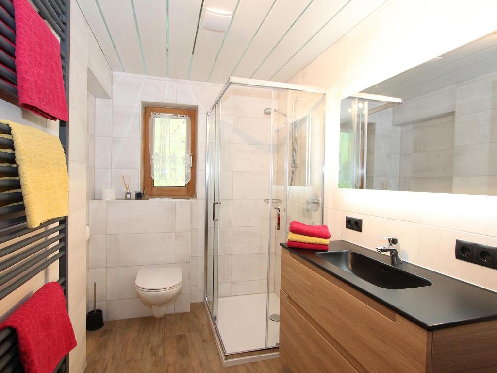 Koupelna v ubytování Chalet Katharina by Interhome