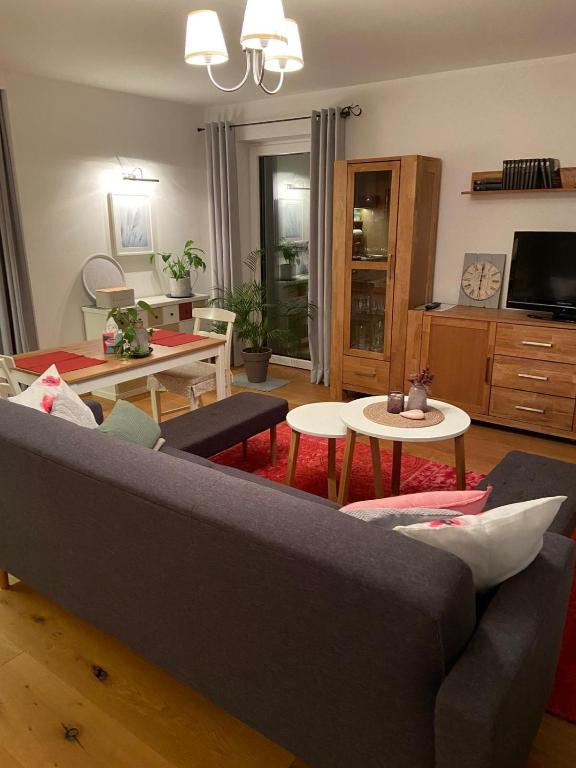 TV a/nebo společenská místnost v ubytování Haus Kaiserblick Top 1