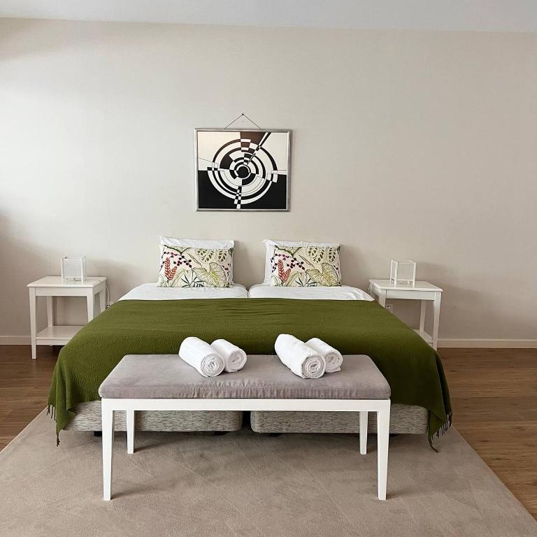 Postel nebo postele na pokoji v ubytování Apartments VMadeira