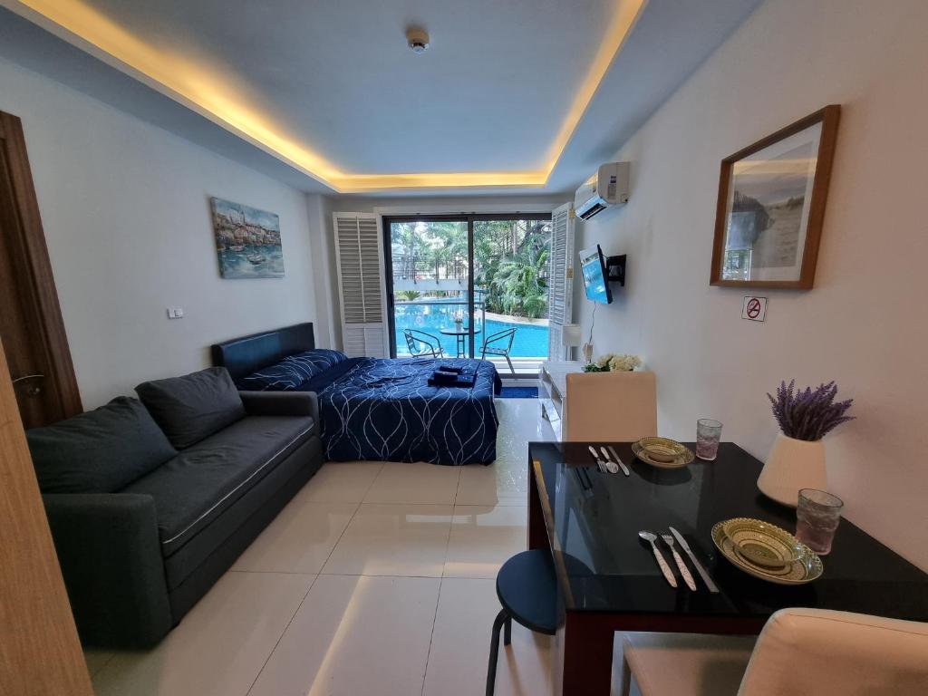 Posezení v ubytování Laguna Beach resort 3 condo pattaya with deluxe nature and pool access ลากูน่า บีช รีสอร์ต 3 พัทยา