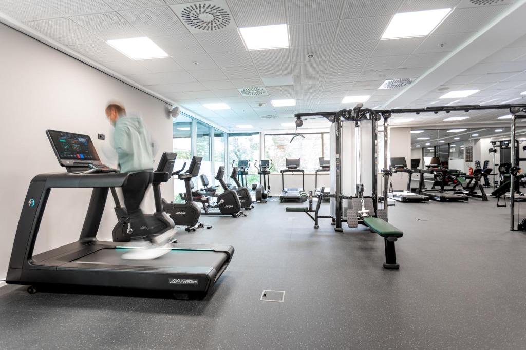 Fitness centrum a/nebo fitness zařízení v ubytování Zagreb Deluxe Apartment L2