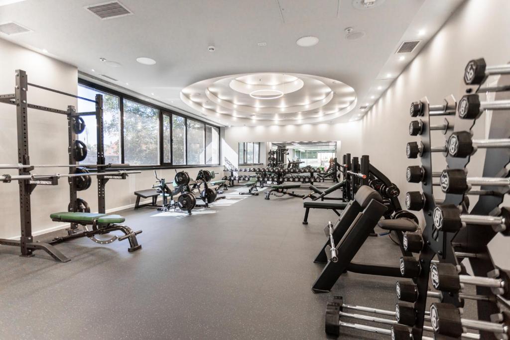 Fitness centrum a/nebo fitness zařízení v ubytování Zagreb Deluxe Apartment L2