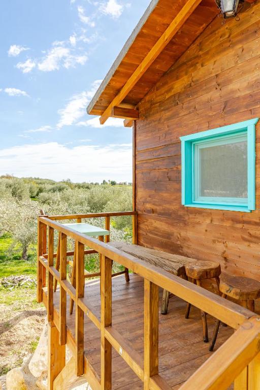 Balkón nebo terasa v ubytování Masseria Usamborgia