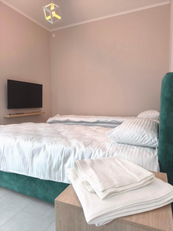 Katil atau katil-katil dalam bilik di Apartmani Trastevere Sombor