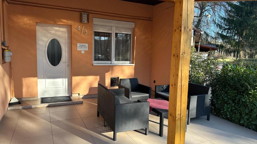 Posezení v ubytování Termal Ferienhaus