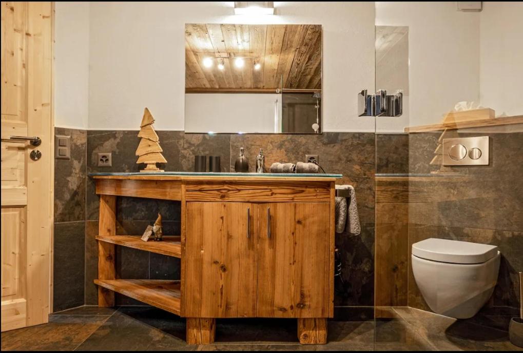 Koupelna v ubytování Chalet Halten