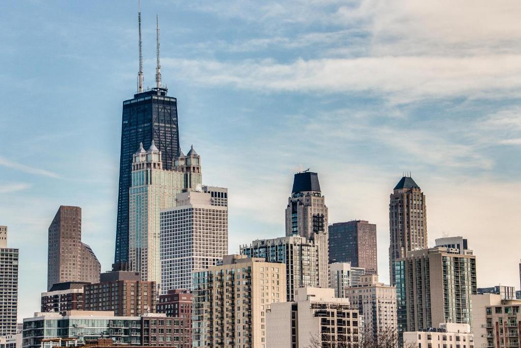 Nespecifikovaný výhled na destinaci Chicago nebo výhled na město při pohledu z bed and breakfast
