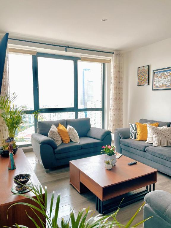 Χώρος καθιστικού στο Skyline Suite in Polanco Best Location Fast Wifi