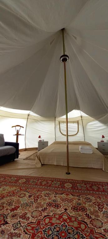 Postel nebo postele na pokoji v ubytování terrebio Glamping
