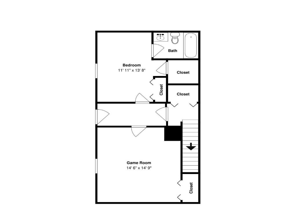 Půdorys ubytování Annies Smoky View