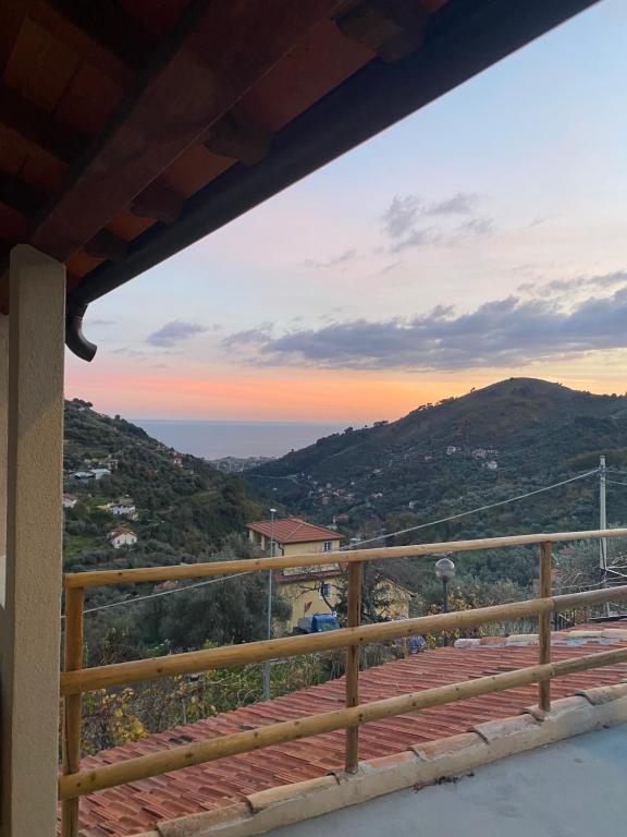 a view from the balcony of a house at Casa Matilde in Sanremo