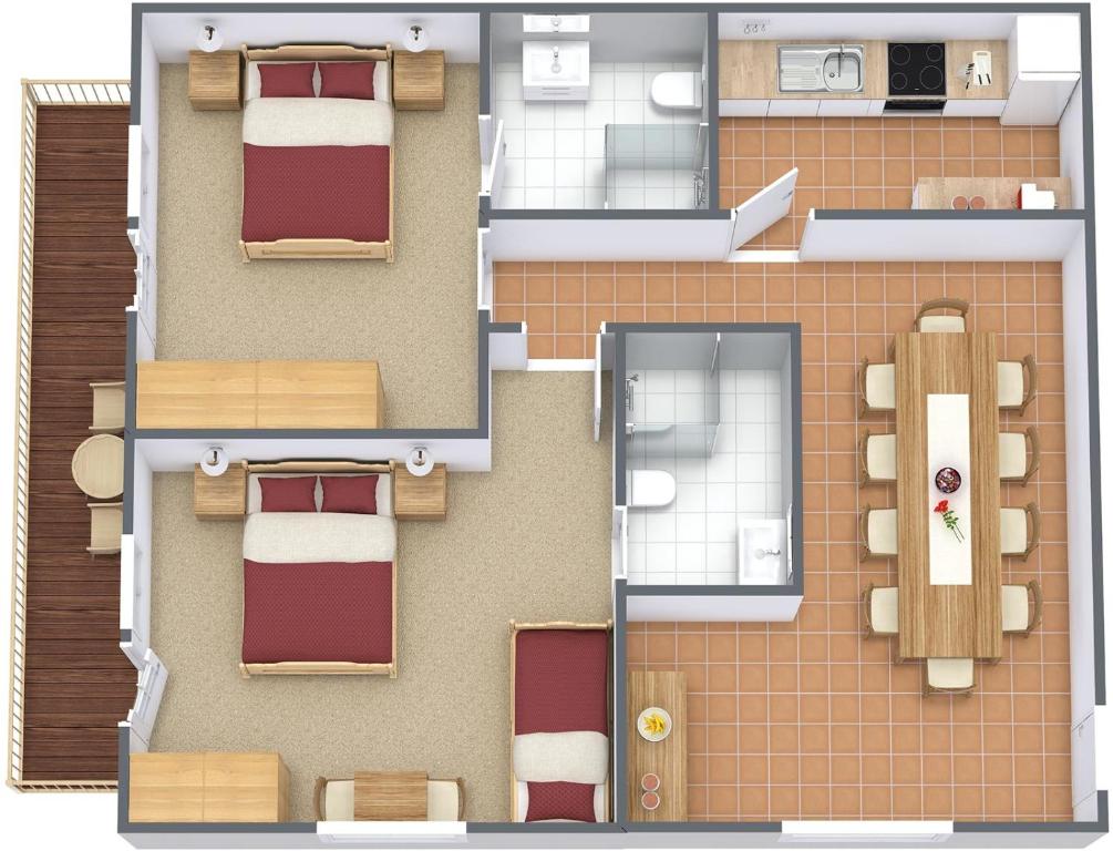 Půdorys ubytování Haus Gritsch
