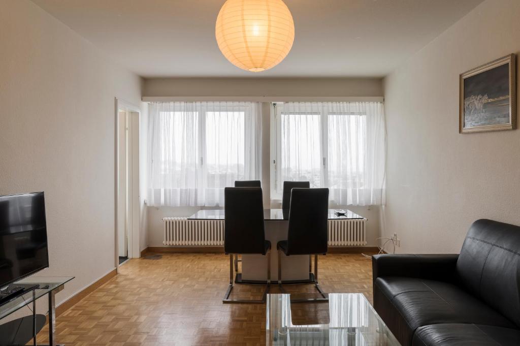 Posezení v ubytování Amanthos Living Solothurn