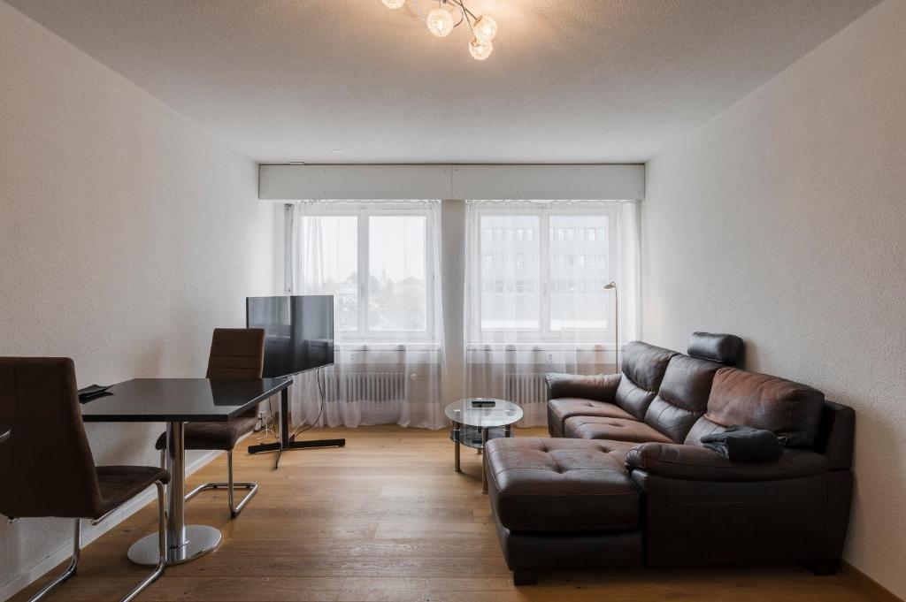 Posezení v ubytování Amanthos Living Solothurn