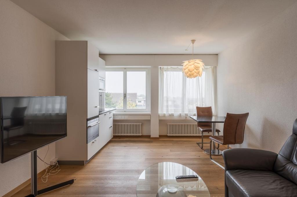 TV a/nebo společenská místnost v ubytování Amanthos Living Solothurn