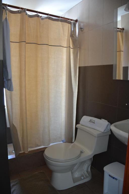 Koupelna v ubytování Hotel Elvita Spa