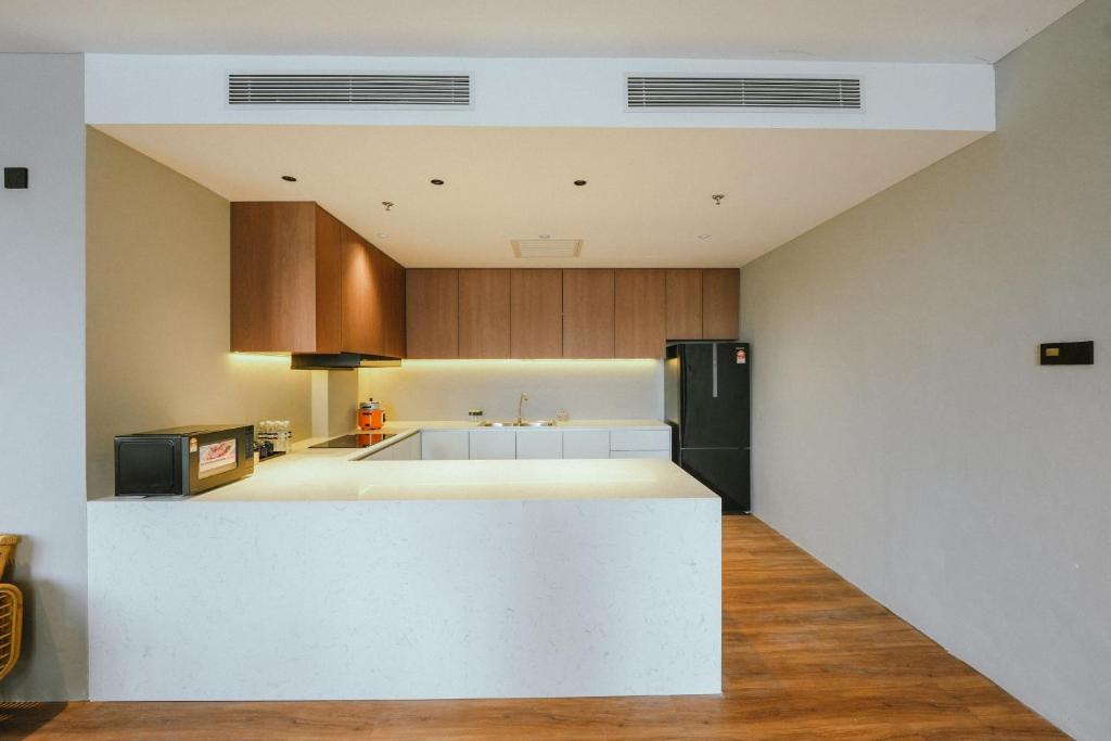 Kuchyň nebo kuchyňský kout v ubytování Roxy Beach Resort