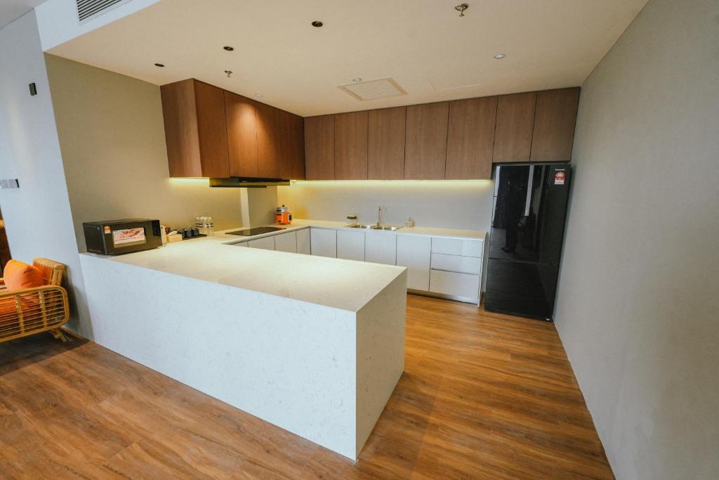 Kuchyň nebo kuchyňský kout v ubytování Roxy Beach Resort