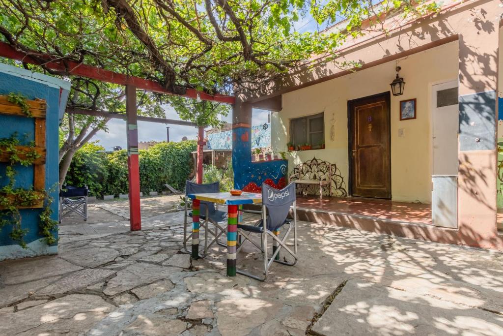 Patio nebo venkovní prostory v ubytování Puerta Azul Hostel