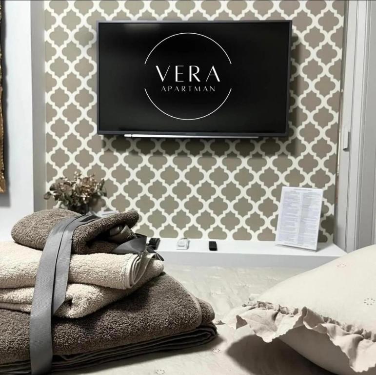 VERA apartman 객실 침대
