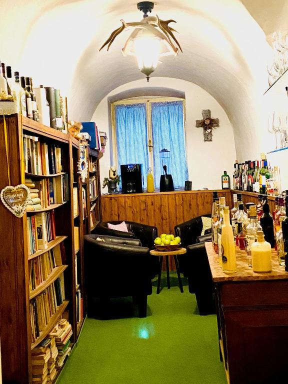 Knihovna v apartmánu