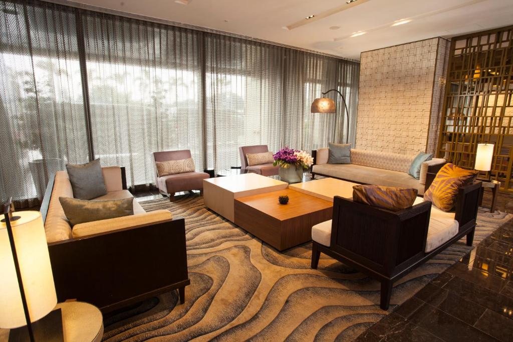 Posezení v ubytování City of Dreams - Nobu Hotel Manila