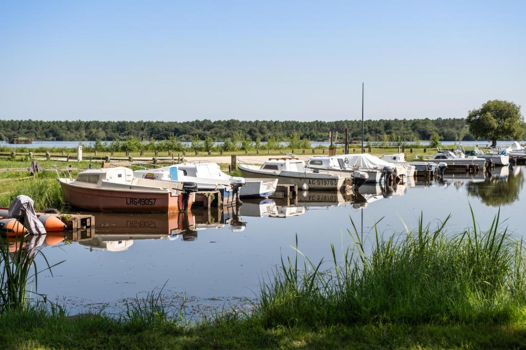 Výhled na řeku, která protéká v blízkosti kempu
