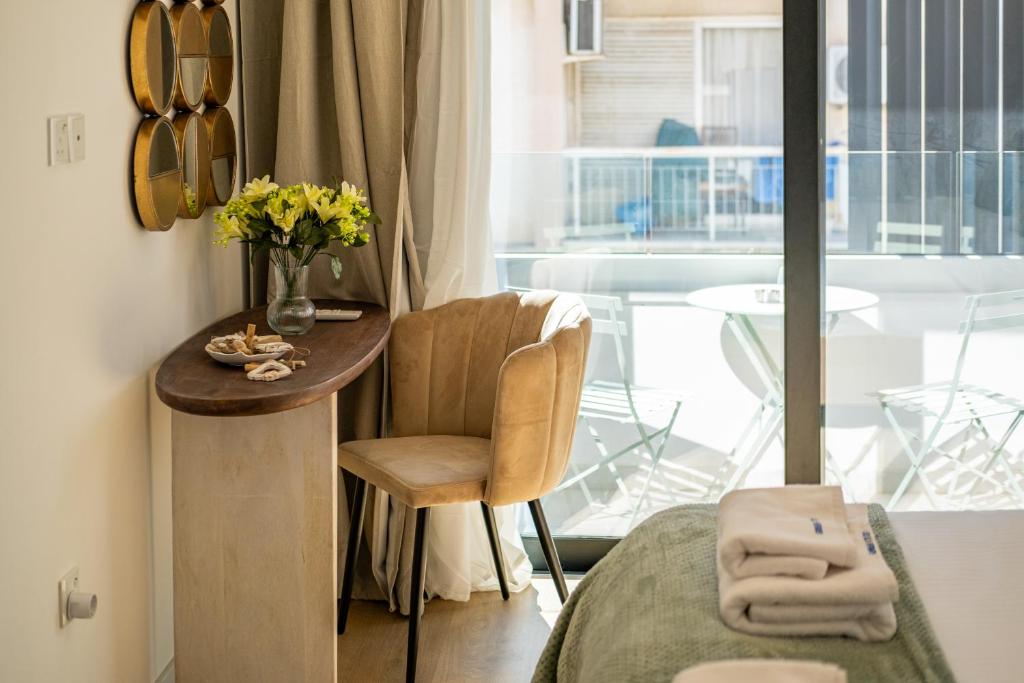 Posezení v ubytování Lazuli Hermes Apartments