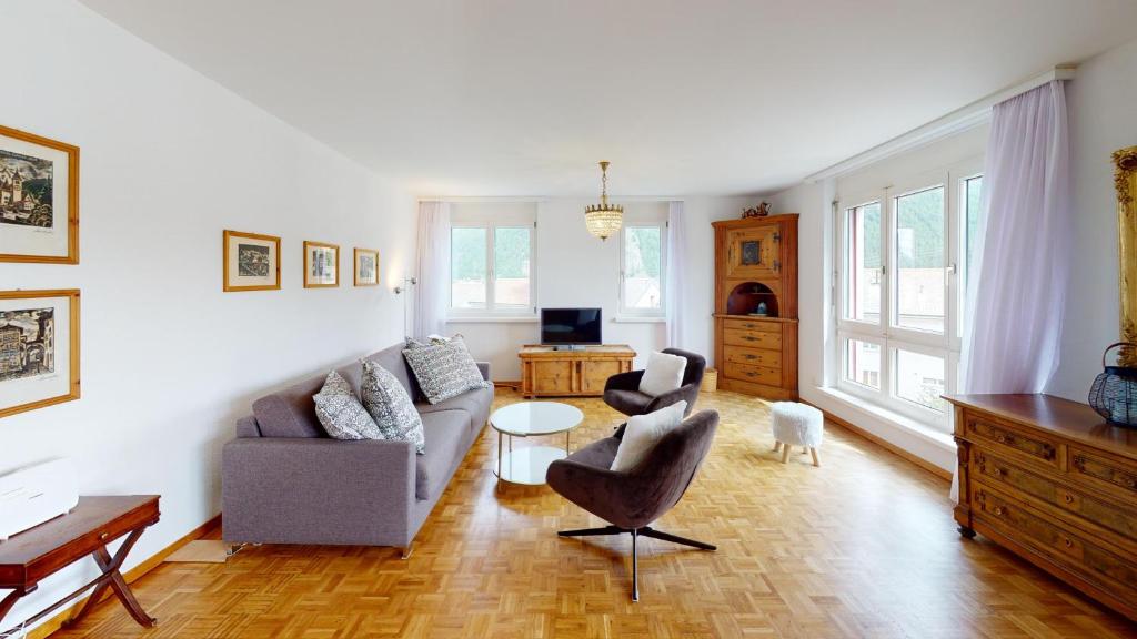 Posezení v ubytování Apartment Crappun 3