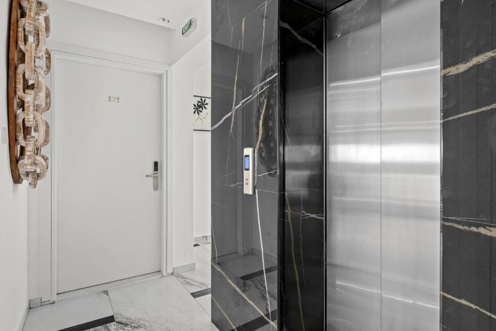 Koupelna v ubytování Lazuli Hermes Apartments