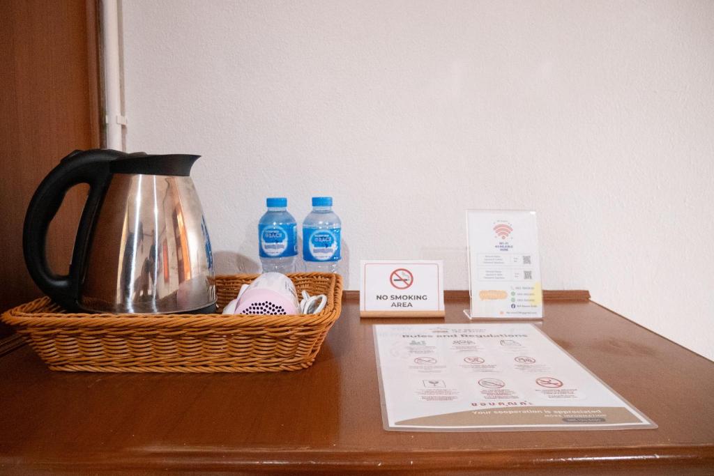 Příslušenství pro přípravu čaje a kávy v ubytování M.P Resort