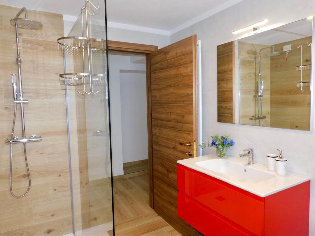 Koupelna v ubytování b&b Tati