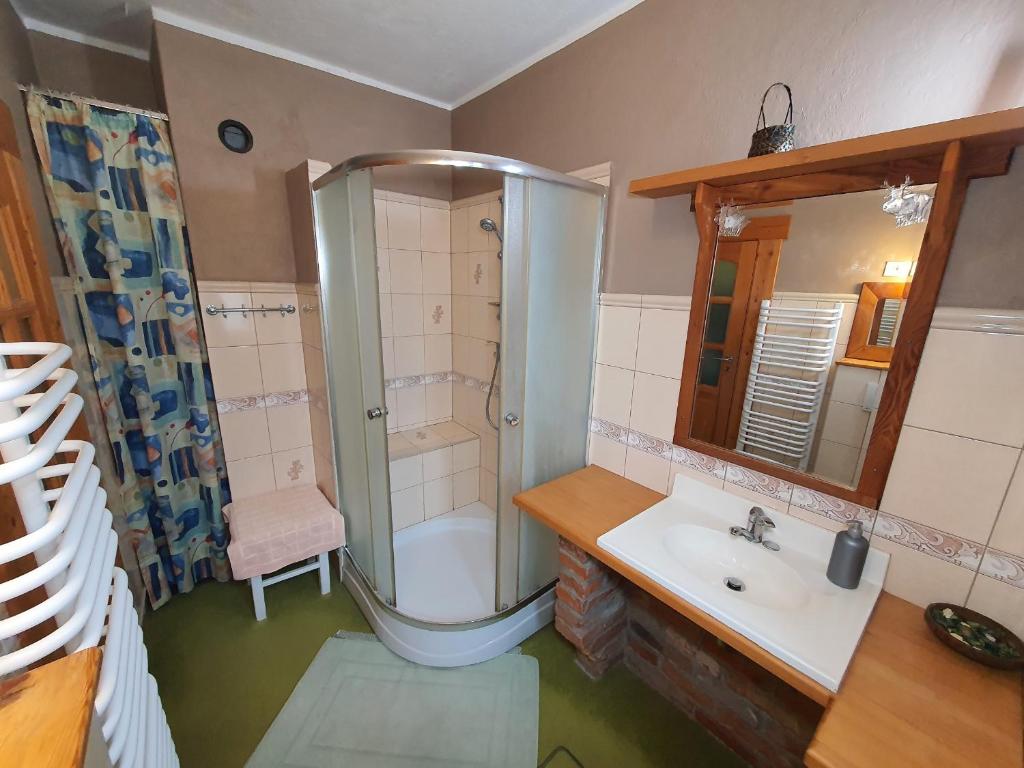 Koupelna v ubytování Privat Henry