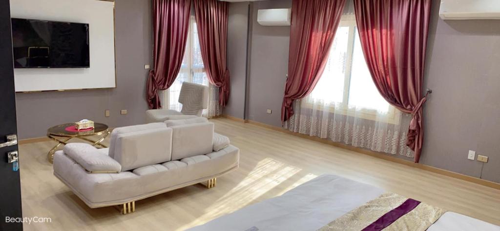 Posezení v ubytování JubingeHotel 聚滨阁民宿