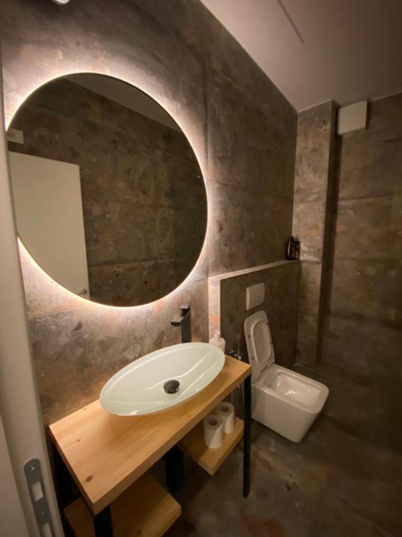 Koupelna v ubytování Tirana Central Rooms Blloku