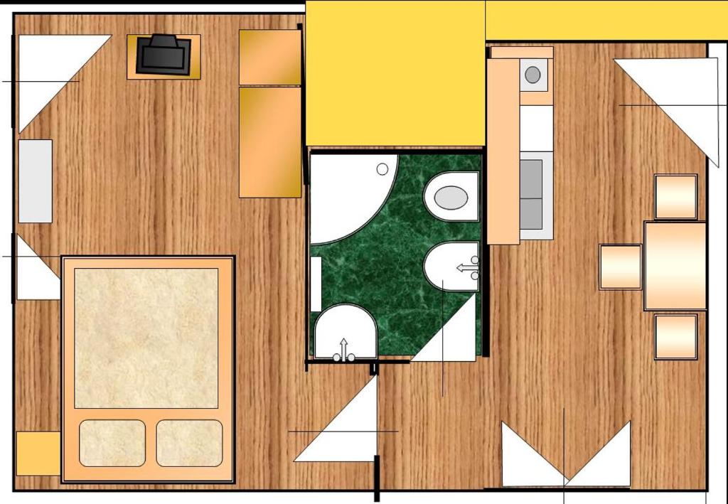 Půdorys ubytování Apartments Vodice Srima