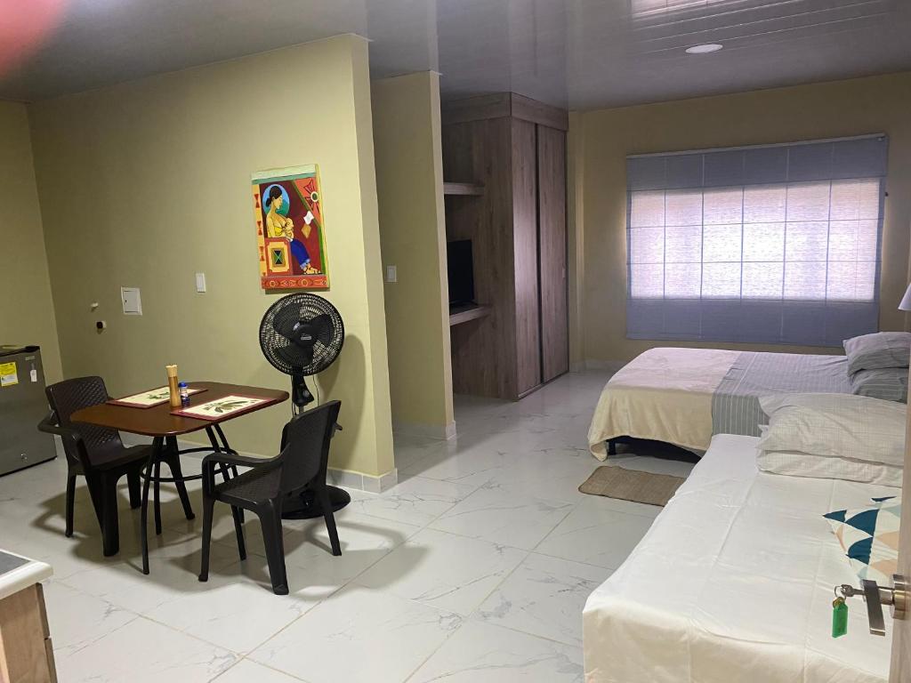Postel nebo postele na pokoji v ubytování Apartamento central Florida
