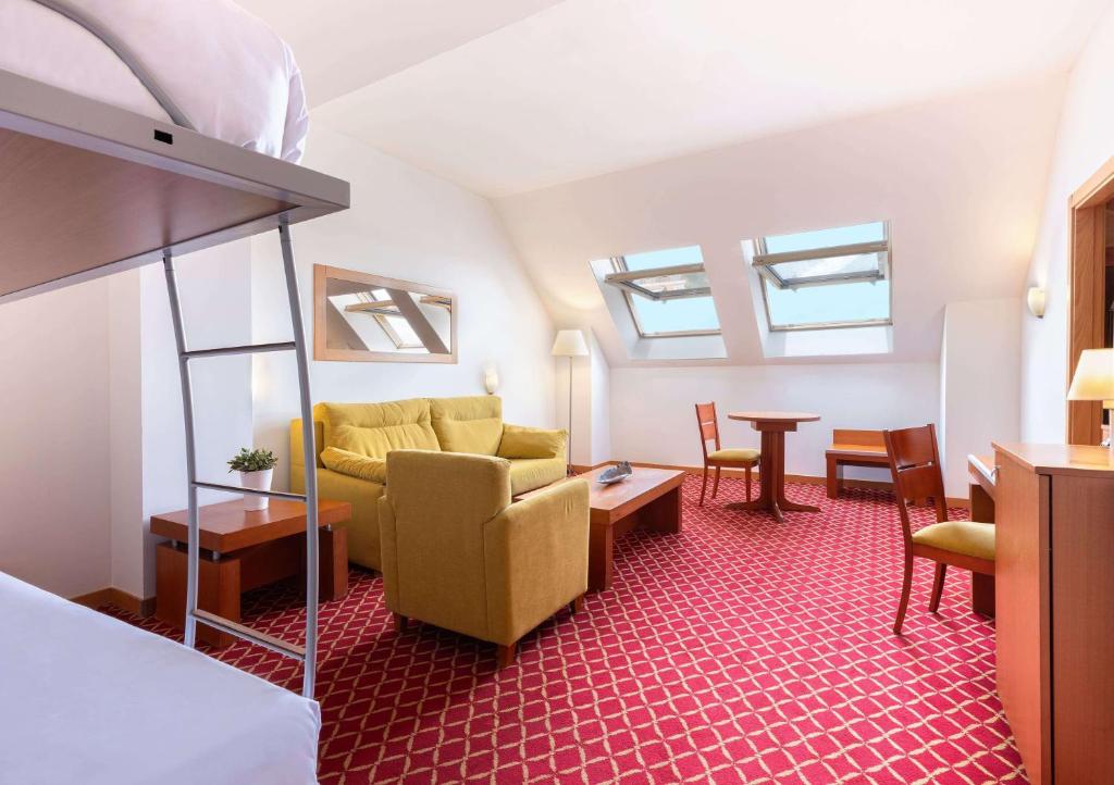 Posezení v ubytování Hotel Zentral León