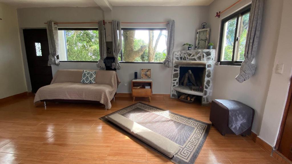 Cama o camas de una habitación en La Casona entre el Bosque