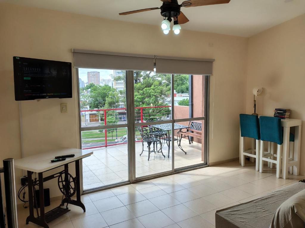 Et tv og/eller underholdning på Rooftop Velez Sarsfield