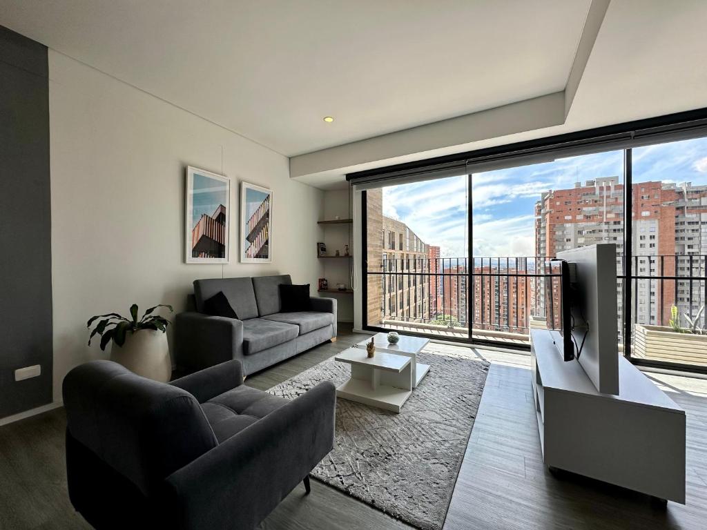 Posezení v ubytování Loft estilo Japonés