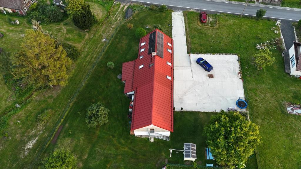 Letecký snímek ubytování Chalupa - Josefína
