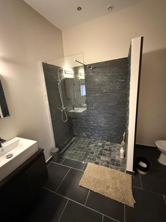 Bilik mandi di Jolie Maison spacieuse 6 min Centre Auxerre