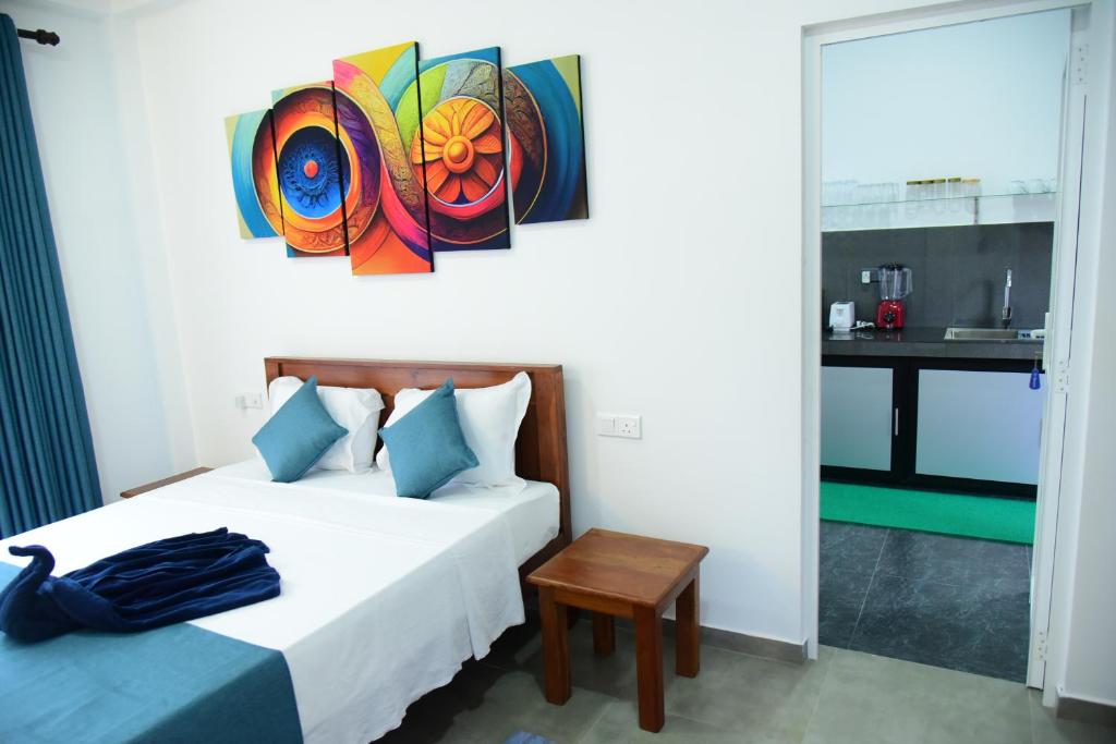 Postel nebo postele na pokoji v ubytování Di Sicuro Tourist Inn